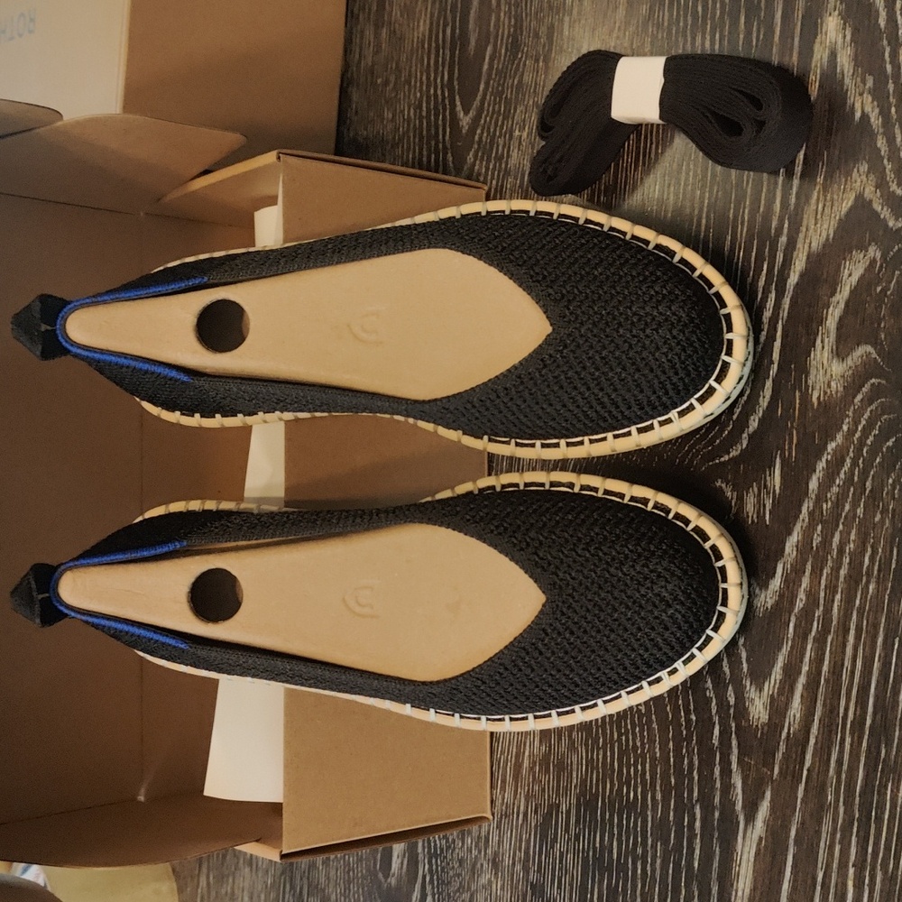 ROTHYS BLACK THE ESPADRILLE